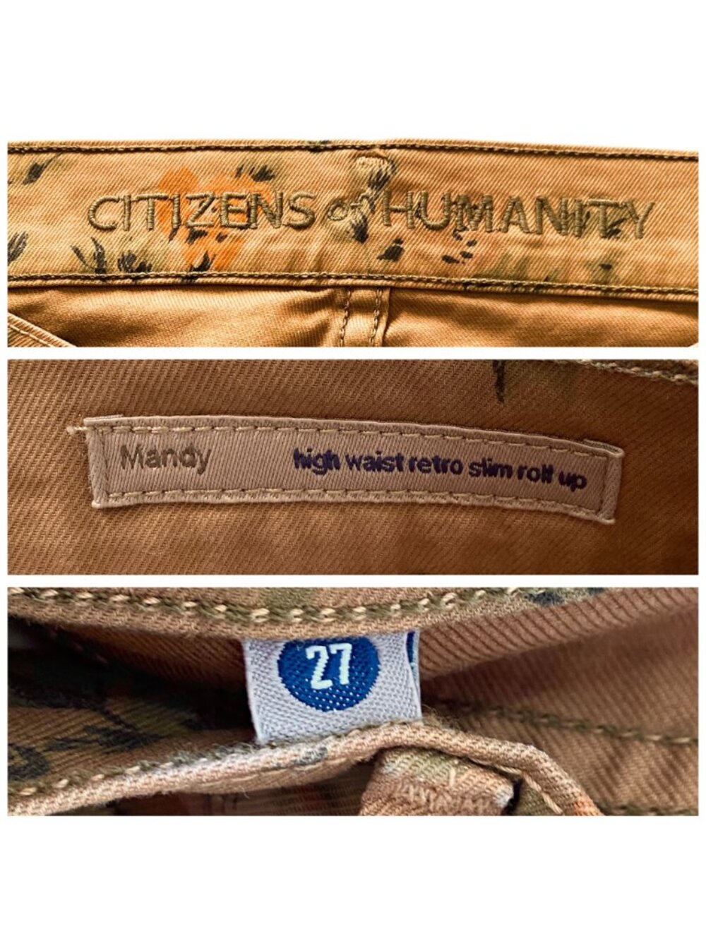 NWT C of H Mandy high waist retro slim roll up Jeans,‎ size 27 - Picture 3 of 13